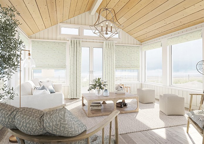 Dragonflies, Soft Green - Twist&Fit Roman Blind - Image 6